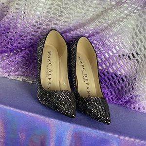 Marc Defang Black custom stones‎ shoes